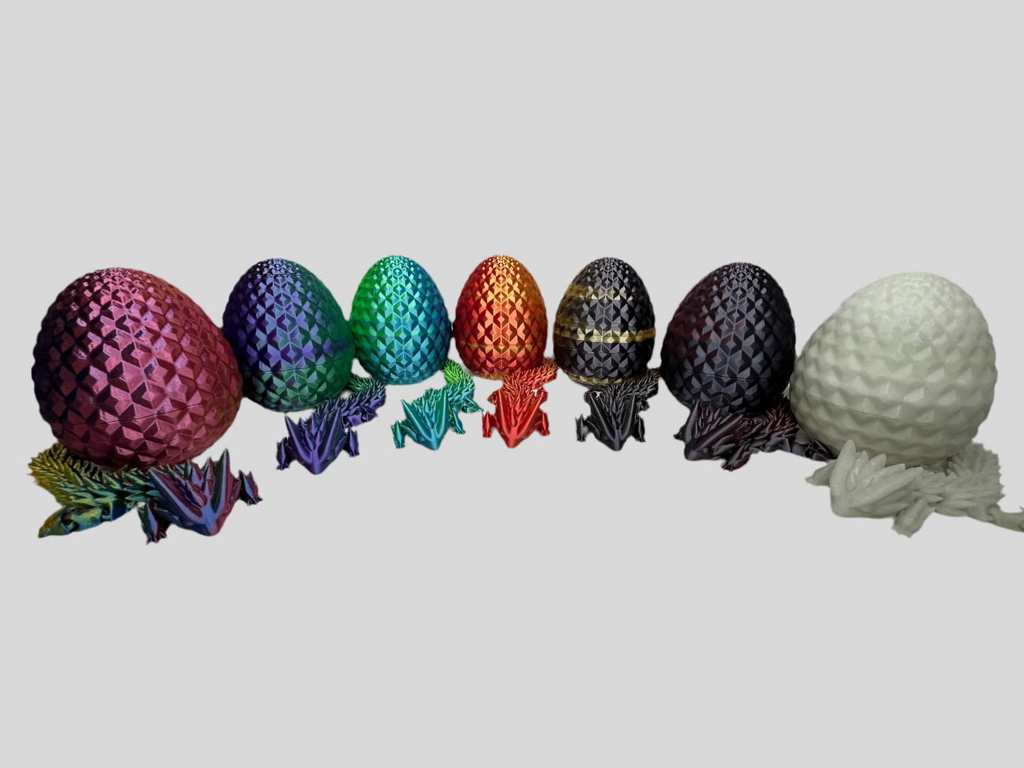 “Flare” - 3D Printed Dragon Egg in Various colors