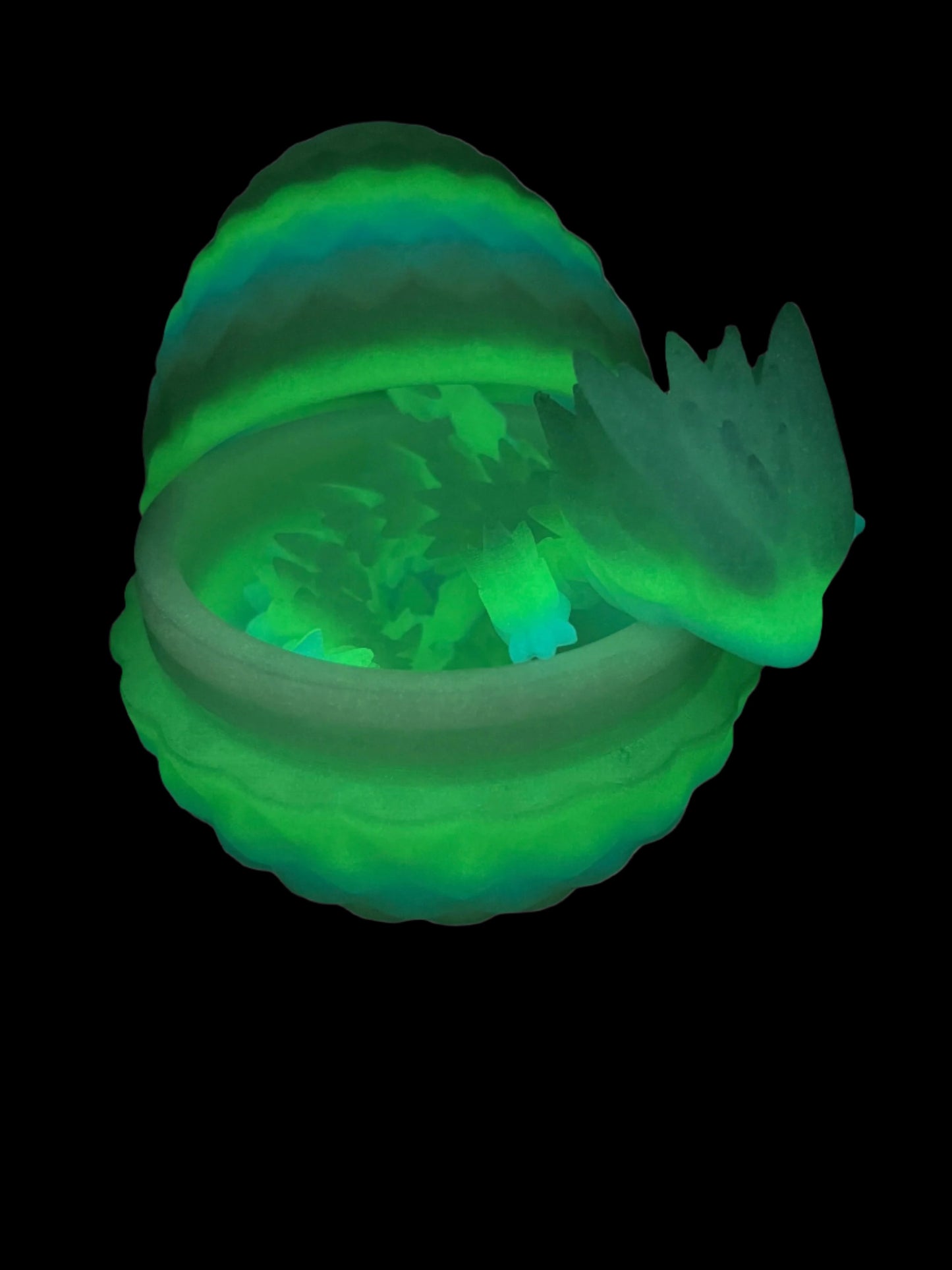 "Flare" Glow in the dark dragon Egg