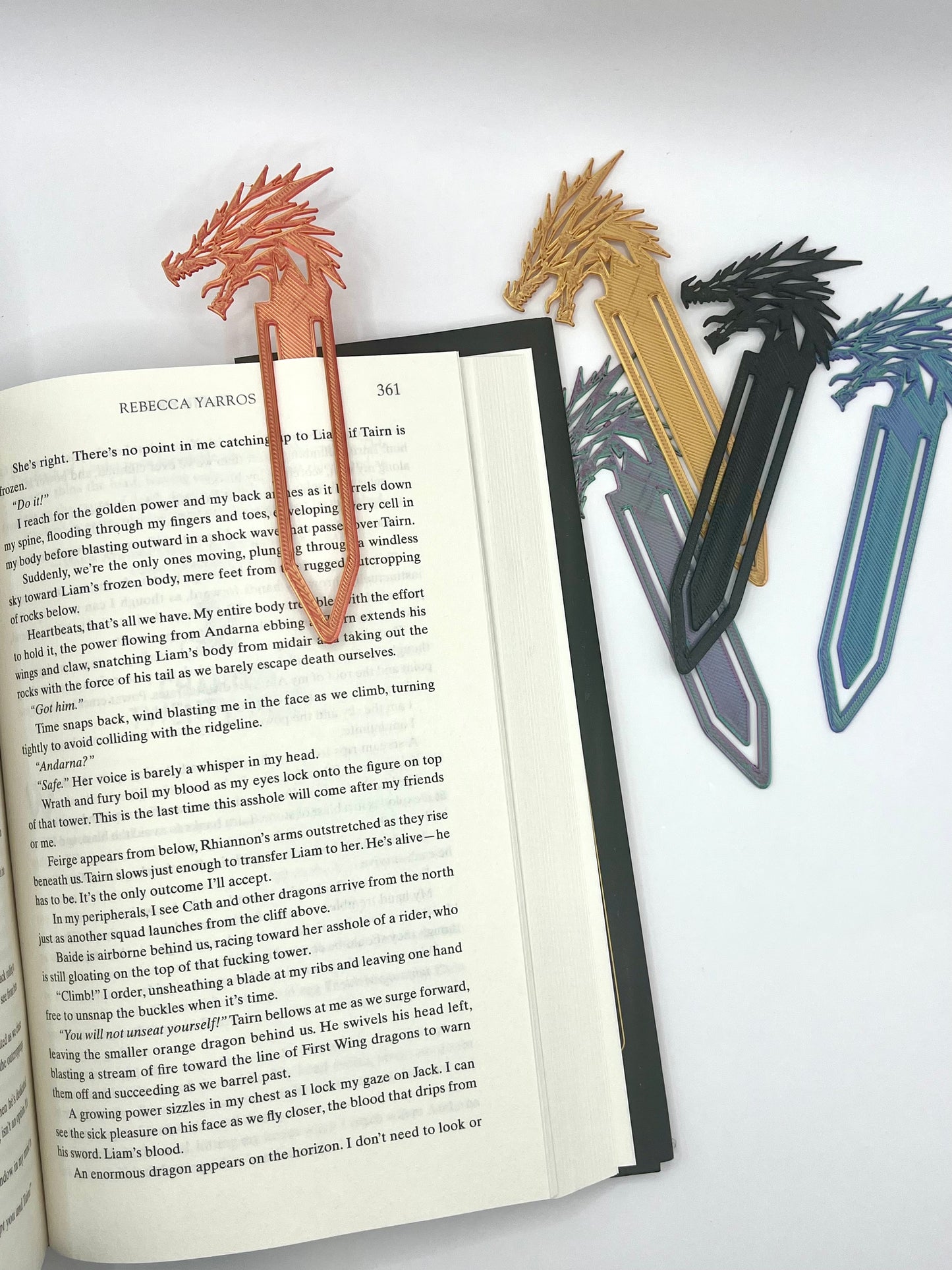 "Draco's Quill" - 3D Dragon Bookmark- $5 Sale w/ purchase of Dragon! Code Dragon5 at checkout!