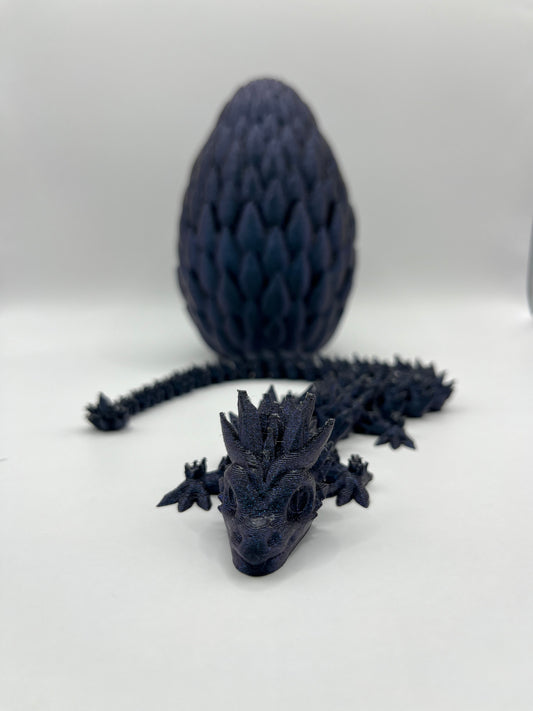 "Titanflame" - 3D printed dragon egg in Titanium